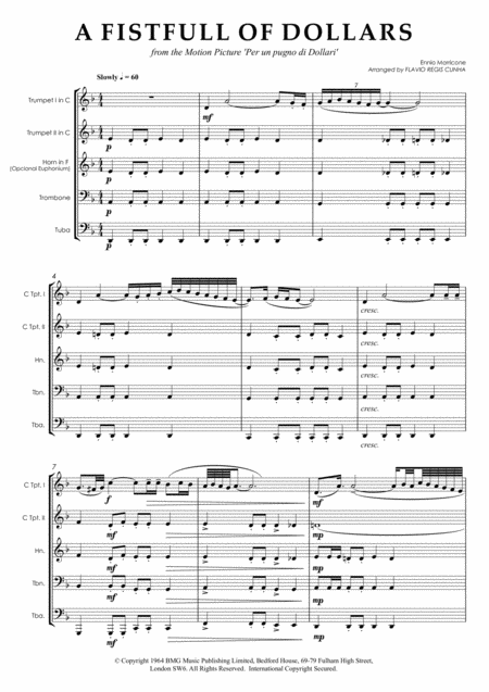 A Fistful Of Dollars For Brass Quintet Page 2