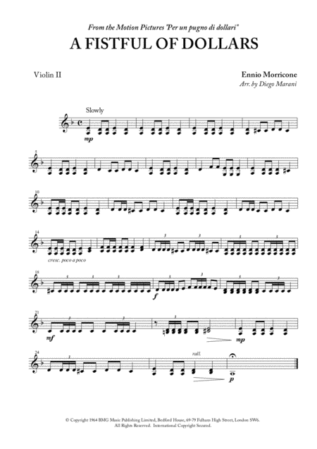 A Fistful Of Dollars For String Quartet Page 2