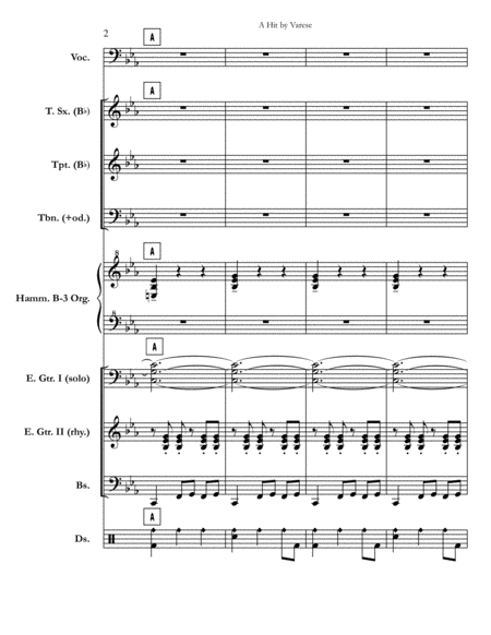 A Hit By Varese Chicago Complete Score Page 2