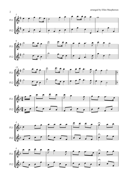 A Hymn Medley For Flute Duet Page 2