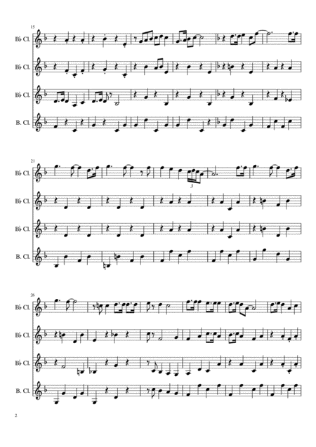 A Jazzy Christmas Medley Clarinet Quartet Page 2