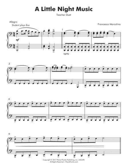 A Little Night Music Easy Solo With Duet Page 2