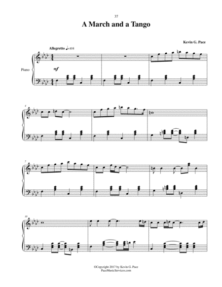 A March And A Tango Original Piano Solo Page 2