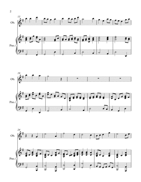 A Medley Of Favourite Hymns Oboe And Piano Page 2