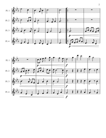 A Melody In Autumn Flute Quartet Page 2