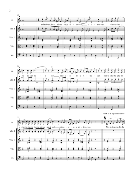 A Mezzanotte For Alto And Strings By Donizetti Page 2