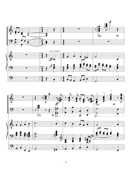A Mighty Fortress Organ Piano Duet Page 2