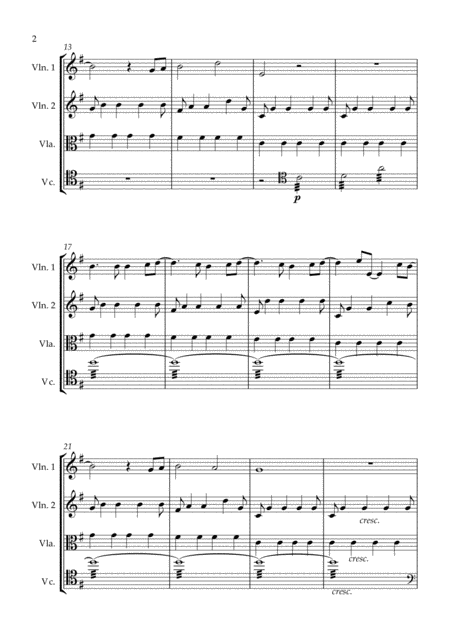 A Million Dreams For String Quartet Score And Parts Page 2