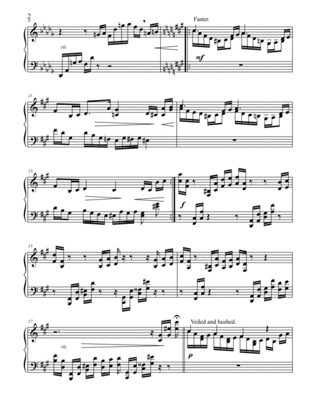 A Minor Choral Or Pastoral For Piano Solo New Music 2 Pages Page 2