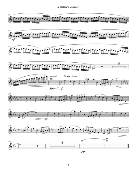 A Mothers Journey Orchestral Parts One Set Page 2