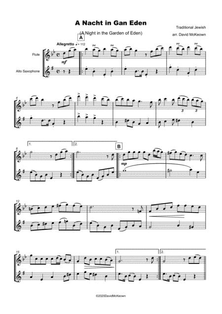 A Nacht In Gan Eden A Night In The Garden Of Eden For Flute And Alto Saxophone Duet Page 2