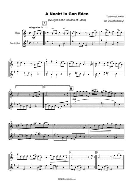 A Nacht In Gan Eden A Night In The Garden Of Eden For Oboe And Cor Anglais Or English Horn Duet Page 2