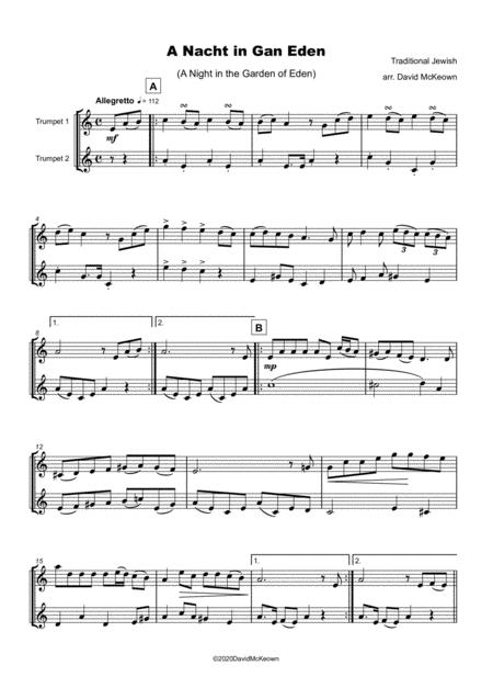 A Nacht In Gan Eden A Night In The Garden Of Eden For Trumpet Duet Page 2