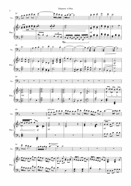 A Plea 1 For Vlc And Piano Duo Page 2