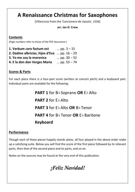 A Renaissance Christmas For Saxophones Page 2