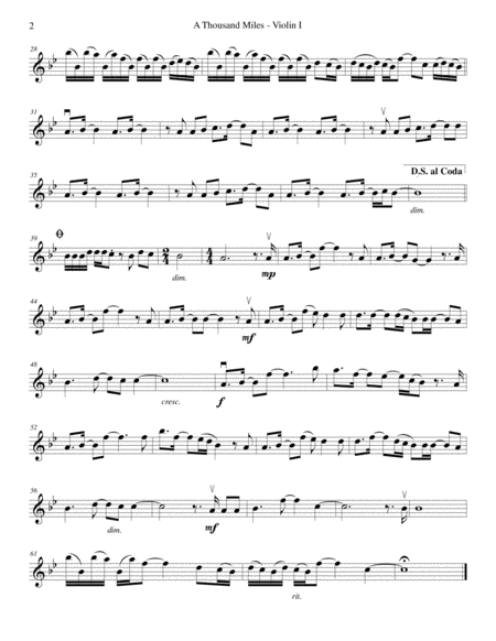 A Thousand Miles String Quartet Page 2