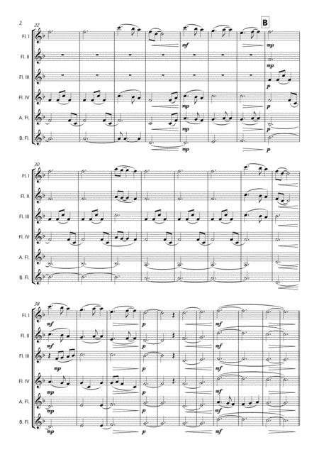 A Thousand Years By Christina Perri Flute Choir Or Flute Sextet 4 Flutes Alto Flute Bass Flute Page 2