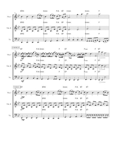 A Thousand Years For String Trio With Chord Changes Page 2