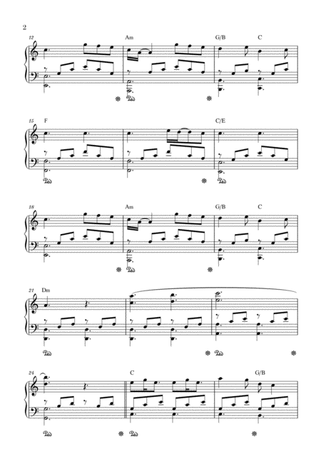 A Thousand Years Piano Solo Intermediate C Major Page 2