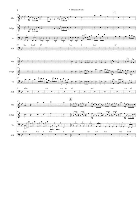 A Thousand Years Violino Trompete Cello E Base Page 2