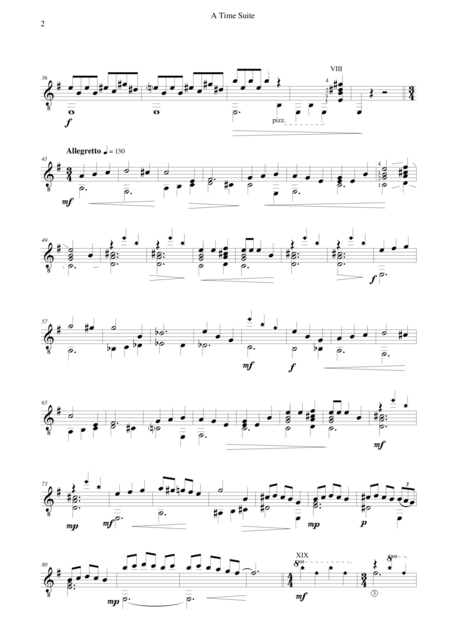 A Time Suite For Guitar Solo Page 2