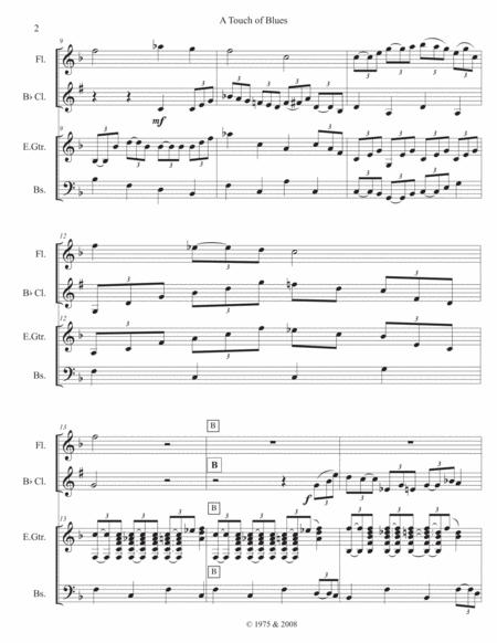 A Touch Of Blues For Woodwinds Guitar And Bass Page 2