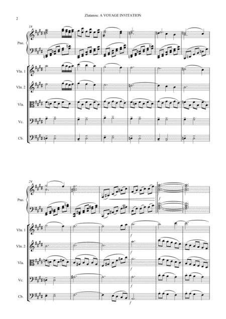 A Voyage Invitation For String Orchestra And Piano Soloist Page 2