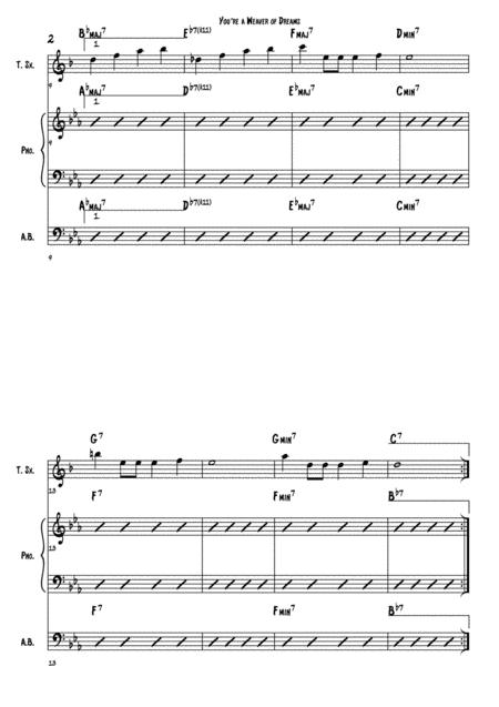 A Weaver Of Dreams Score Tenor Sax Piano Bass Page 2