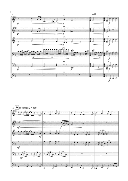 Abba Thank You For The Music For Brass Sextet Page 2