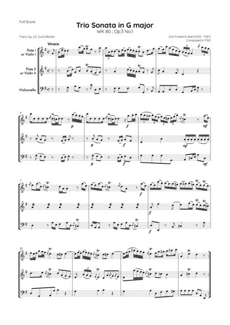 Abel 6 Trio Sonatas Op 3 Wk 80 85 Page 2