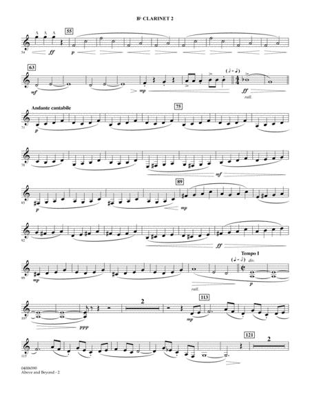 Above And Beyond Bb Clarinet 2 Page 2