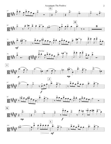 Accentuate The Positive Strings Viola 1 Page 2