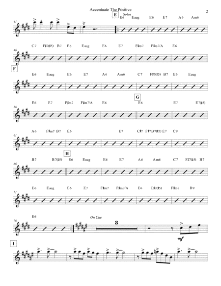 Accentuate The Positive Strings Violin 1 Page 2