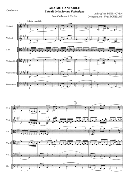 Adagio Cantabile For String Orchestra Page 2