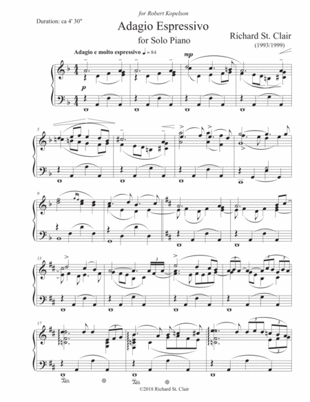 Adagio Espressivo For Solo Piano Page 2