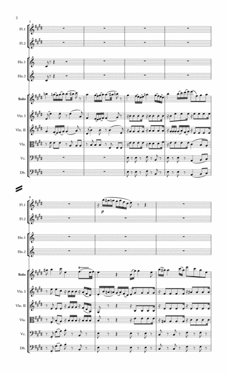 Adagio For Violin And Strings In E Major K261 Page 2