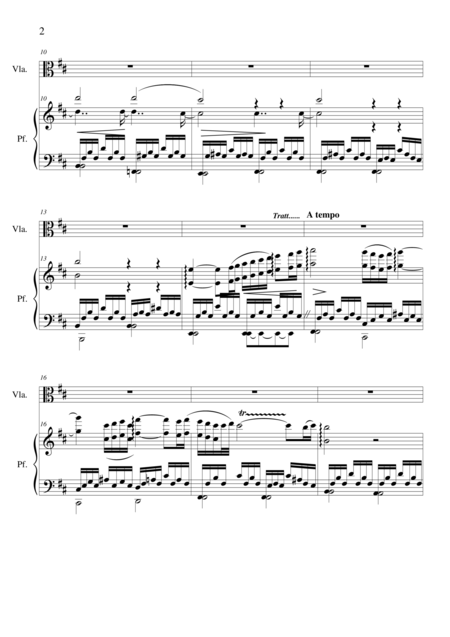 Adagio In B Minor For Viola And Piano Page 2