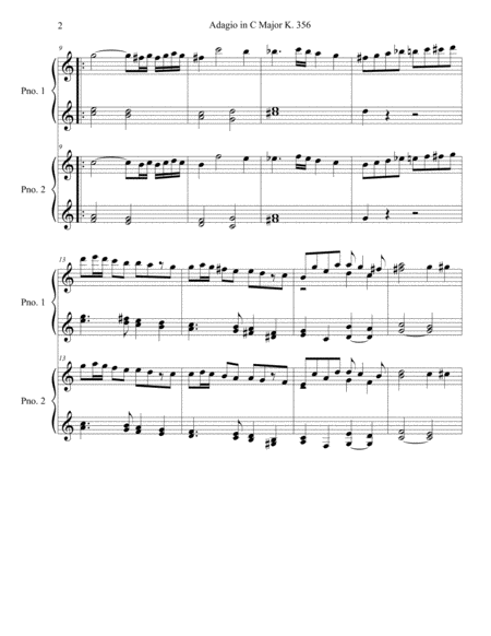 Adagio In C Major K 356 Page 2