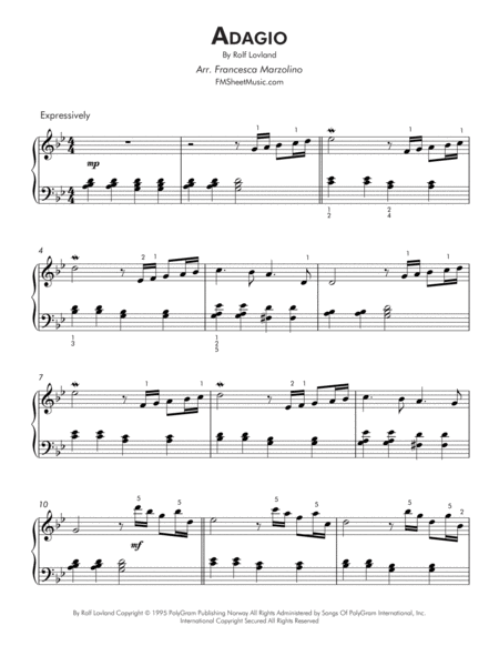 Adagio Intermediate Lyrical Piano Page 2