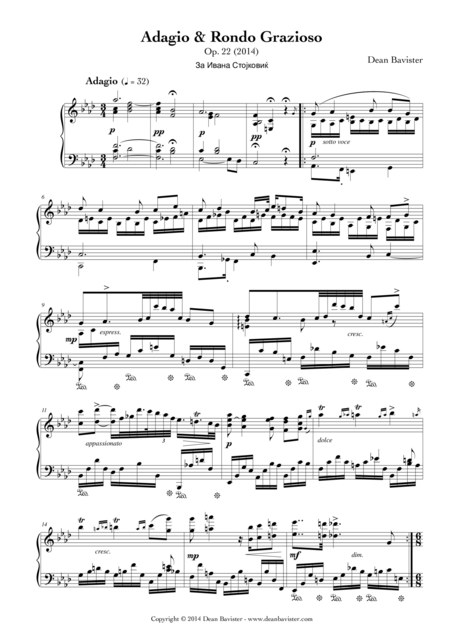 Adagio Rondo Grazioso For Piano Opus 22 Page 2