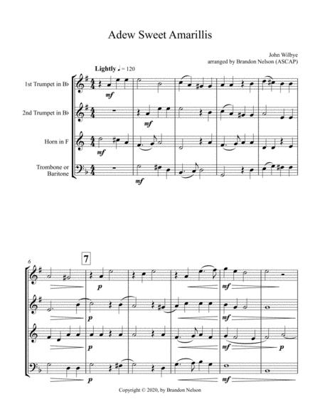 Adew Sweet Amarillis For Trumpet Trumpet Horn And Trombone Or Baritone Page 2