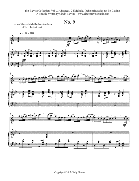 Advanced Clarinet Study 9 From The Blevins Collection Melodic Technical Studies For Bb Clarinet Page 2