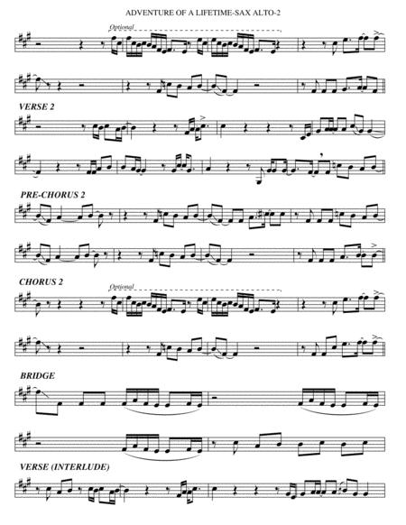 Adventure Of A Lifetime Alto Sax Page 2