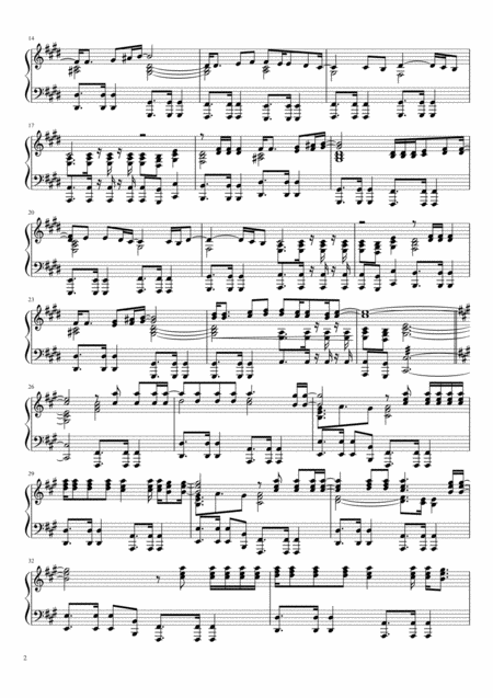 Africa Advanced Piano Solo Page 2