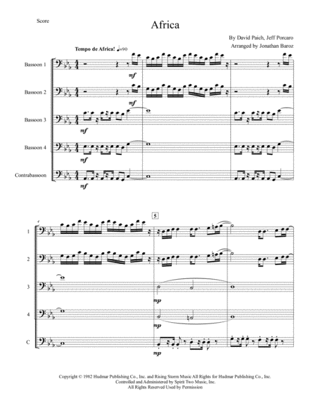 Africa Bassoon Ensemble Page 2