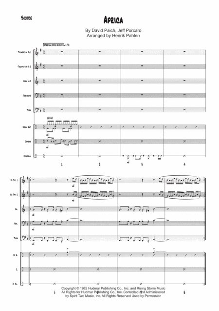 Africa For Brass Quintet Page 2