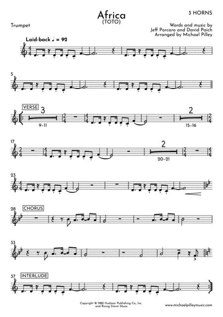 Africa Toto 3 Horns Page 2