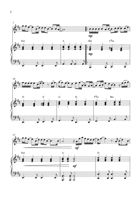 Against All Odds Take A Look At Me Now Violin Solo And Piano Accompaniment Page 2