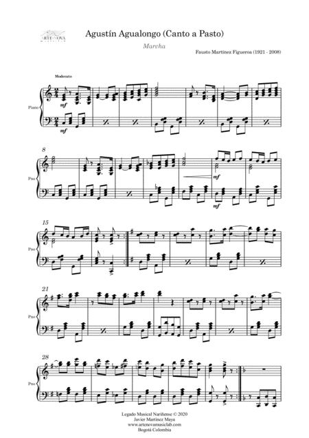 Agustn Agualongo March For Piano Page 2