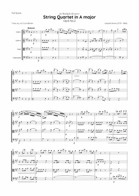 Aimon String Quartet In A Major Op 6 No 2 Page 2